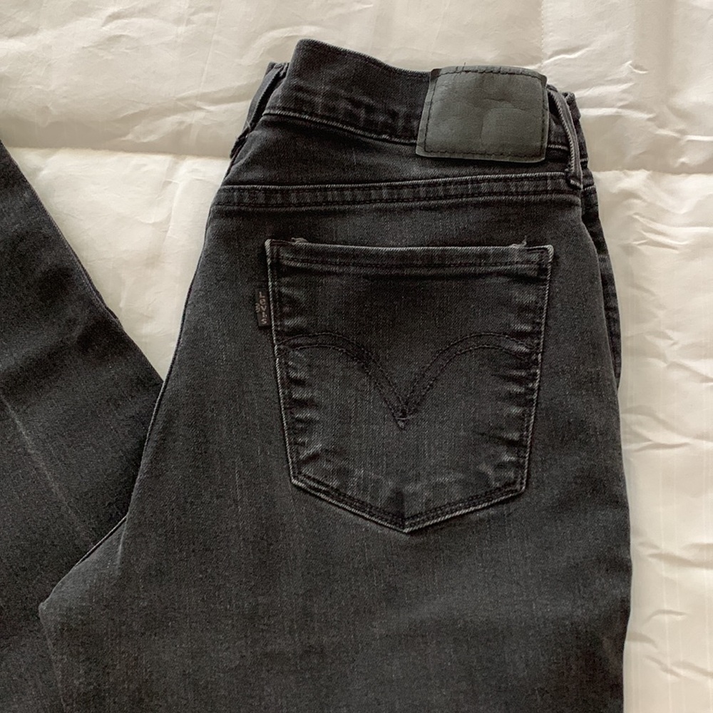 Levi’s 505 Straight Leg Black Jeans
